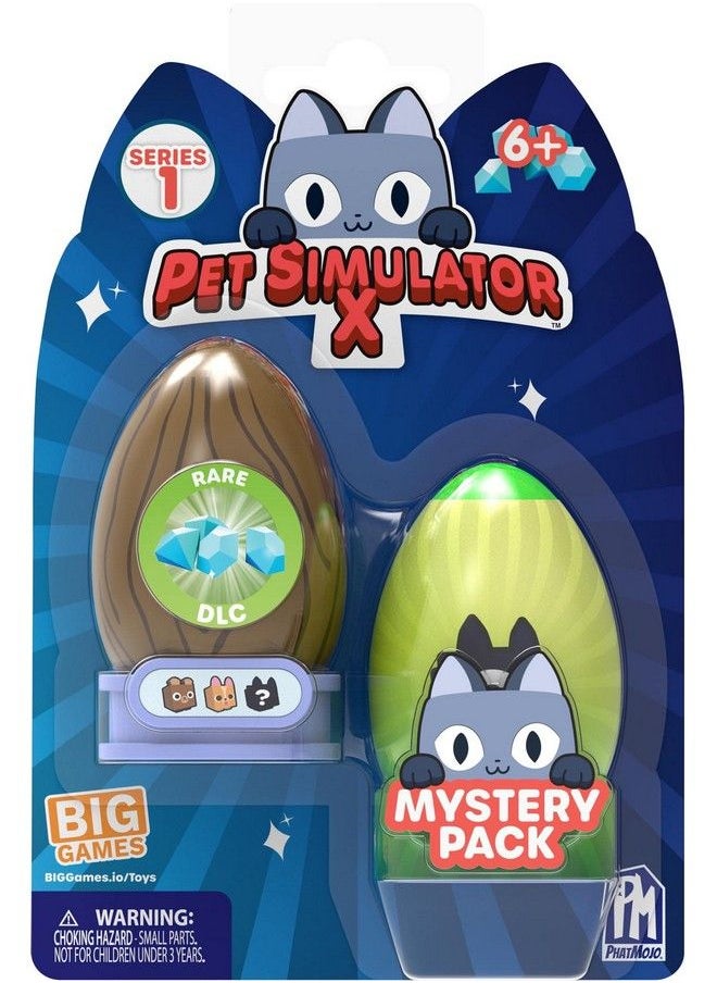 PET Simulator مجموعة من 2 مجسمات صغيرة من X Mystery Pet (بيضتان غامضتان ومجسمات حيوانات أليفة من السلسلة 1) [تتضمن محتوى قابل للتنزيل]  - Image 2