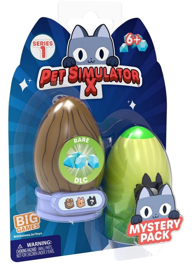 PET Simulator مجموعة من 2 مجسمات صغيرة من X Mystery Pet (بيضتان غامضتان ومجسمات حيوانات أليفة من السلسلة 1) [تتضمن محتوى قابل للتنزيل]  - Image 3