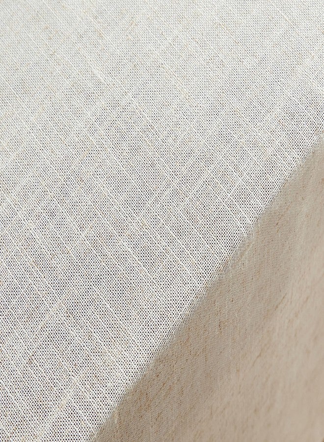 لورا أشلي مفرش طاولة فاخر من مزيج الكتان من لورا آشلي دوثان، مناسب للمناسبات الرسمية، والأعياد، وحفلات الزفاف، والحفلات، مقاس 60 × 144 بوصة، لون بيج. - Image 3