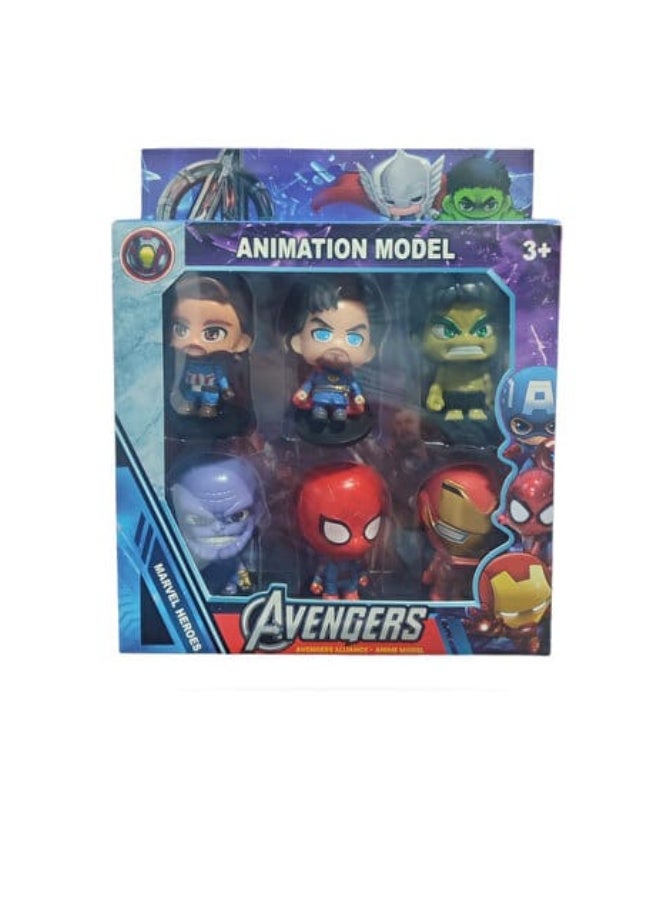Marvel Figures | Avengers Figures | Superhero Figures | Marvel Action Figures | Avengers Toys | Superhero Toys | Marvel Character Figures | Iron Man Figure | Spider-Man Figure | Captain America Figure | Hulk Figure | Thor Figure | Doctor Strange Figure | Thanos Figure | Black Panther Figure | Black Widow Figure | Loki Figure | Vision Figure | Scarlet Witch Figure | Marvel Toys for Kids | Kids Action Figures | Cartoon Character Figures | PVC Figures | Mini Marvel Figures | Collectible Marvel Figures | Marvel Figurines | Avengers Collectibles | Superhero Collectibles | Marvel Gift | Kids Gift | Boys Toys | Girls Toys | Marvel Figure Set | Avengers Figure Set | 6-Piece Marvel Figure Set | Mini Superhero Figures - Image 2