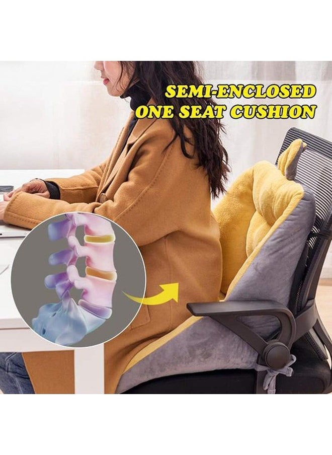 Generic Chair Cushion Lumbar Pad,Tatami Seat Cushion with Tie,Non Slip Seat Pad Cover Back Cushion for Car Home Office Dining Room Indoor Outdoor Kitchen Outside Desk Cushion Pillow  - Image 2