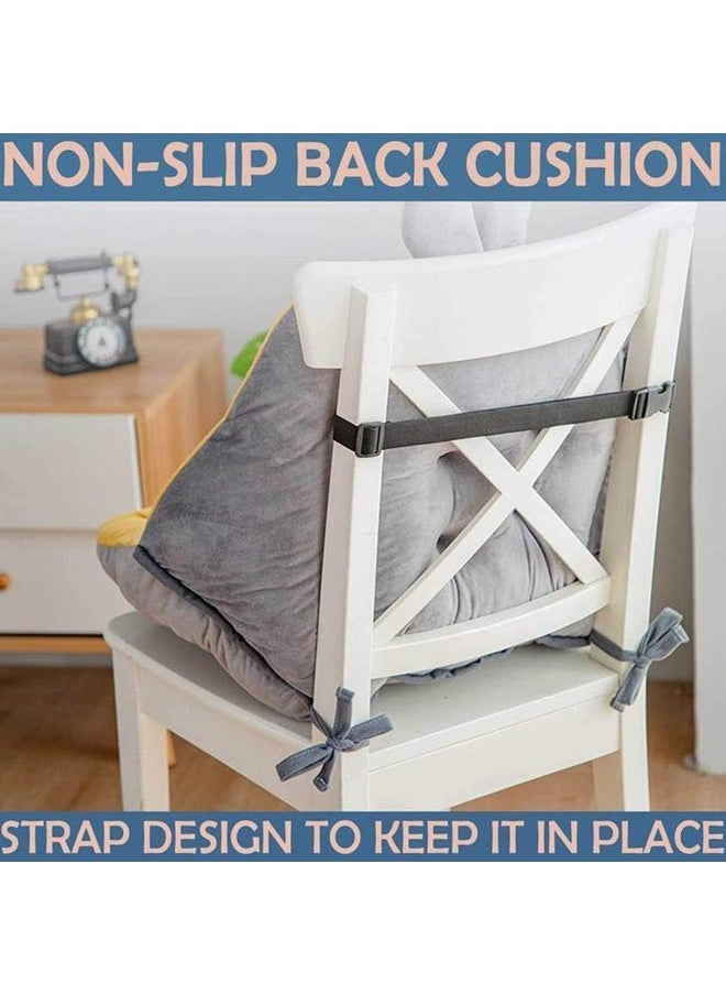 Generic Chair Cushion Lumbar Pad,Tatami Seat Cushion with Tie,Non Slip Seat Pad Cover Back Cushion for Car Home Office Dining Room Indoor Outdoor Kitchen Outside Desk Cushion Pillow  - Image 4