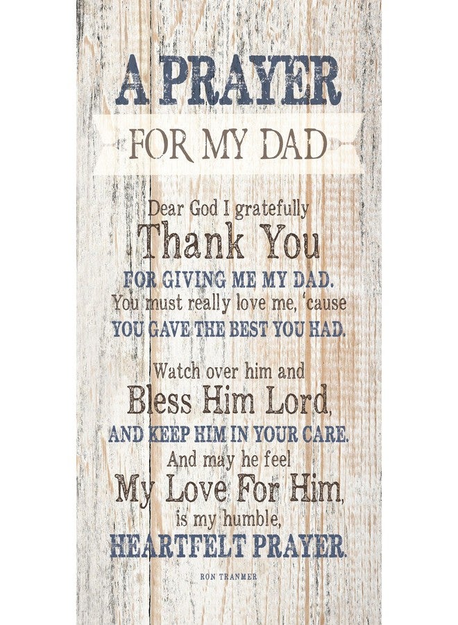 DEXSA Prayer for My Dad Wood Frame Wall Plaque for Father’s Day, Birthday Gift for Dad | Made in USA | Bonus Dad Gift, Father-in-Law Picture Frame | Best Dad Plaque from Son or Daughter | 6x9 inches - Image 1