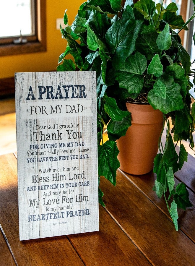 DEXSA Prayer for My Dad Wood Frame Wall Plaque for Father’s Day, Birthday Gift for Dad | Made in USA | Bonus Dad Gift, Father-in-Law Picture Frame | Best Dad Plaque from Son or Daughter | 6x9 inches - Image 5