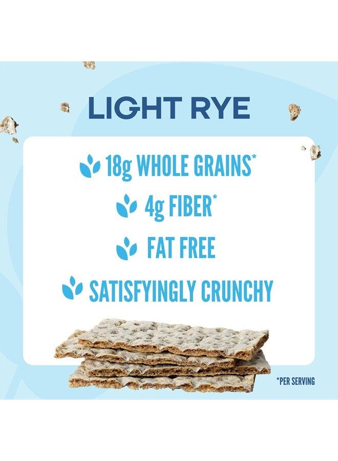WASA Light Rye Crispbread, 9.5 oz (Pack of 12), Rye Crackers, Non-GMO Ingredients, Fat Free - Image 3