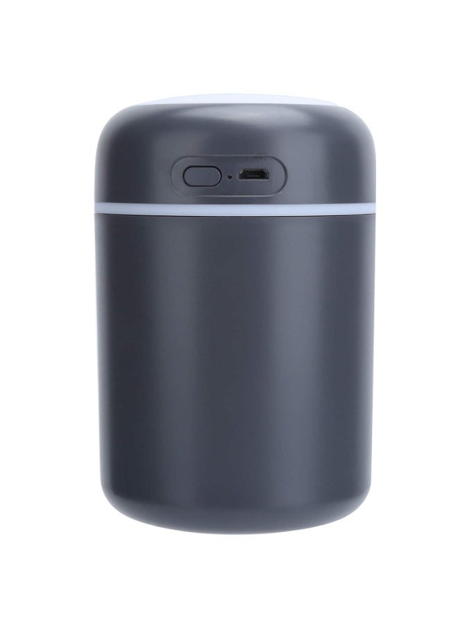 Grey USB Colorful Mini Humidifier Portable Air Humidifier and Essential Oil Diffuser with LED Night Light for Home Office and Car - Image 1
