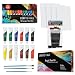 Crafts 4 All Acrylic Paint Set for Adults and Artists 12 Pack of 12mL Paints with 12 Art Brushes 4 Stretched Canvas Boards NonToxic Craft Paint for Easter Eggs Ceramic Rock Paint Art Supplies - Image 2