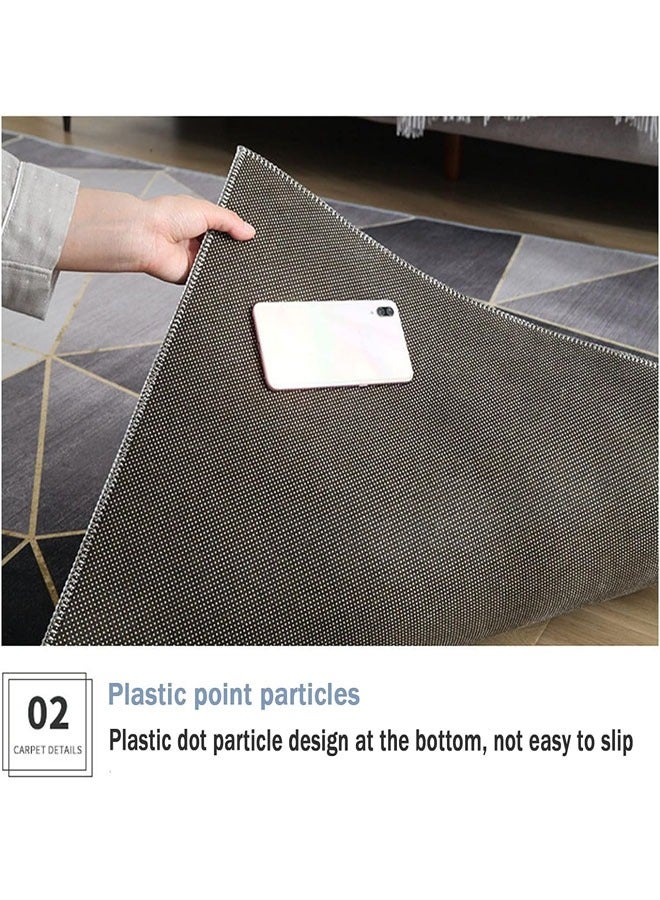 NKX Nordic Light Luxury Living Room Carpet with Plastic bottom crystal velvet 140 X 200cm - Image 4