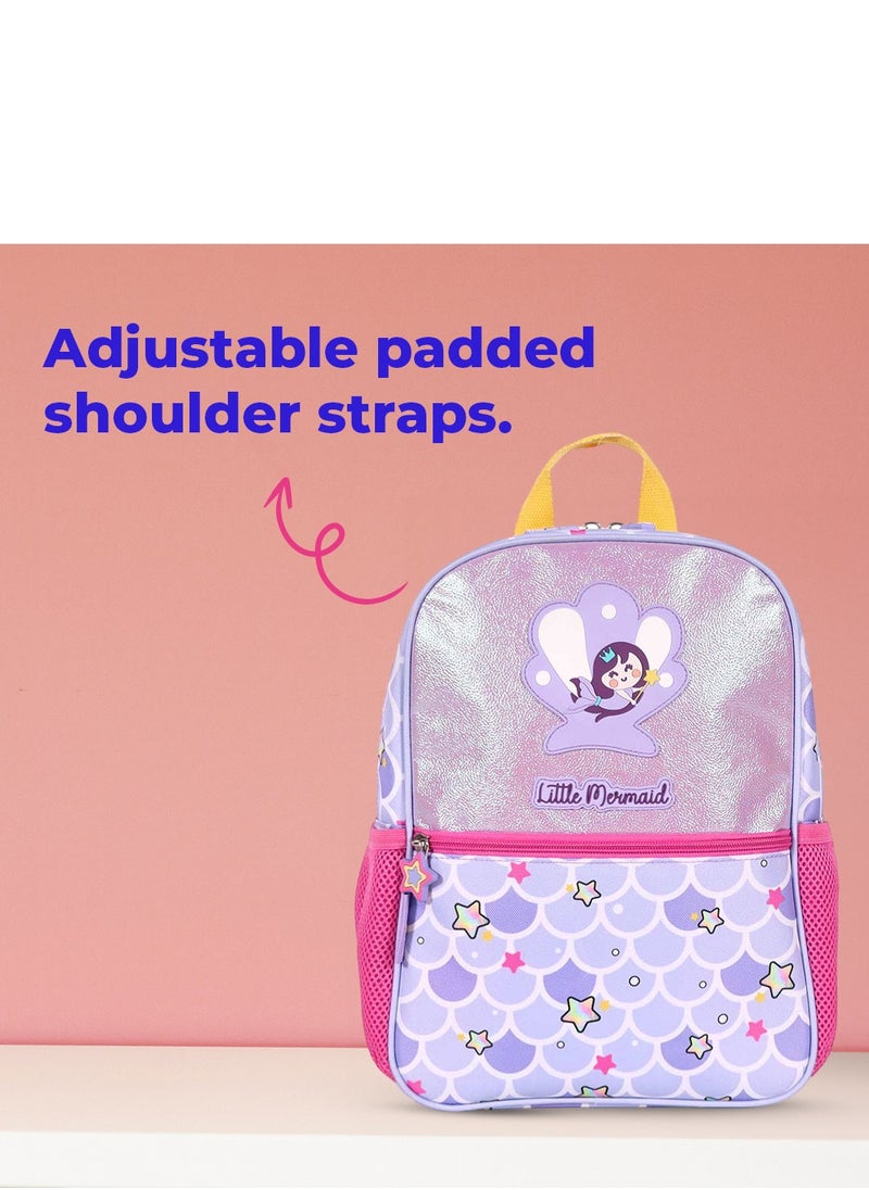 Milk & Moo Kids Backpack, Ergonomic Design School Bag with 2 Zipper Compartments, Water Bottle Storage Mesh, Compact Lightweight School Bag, Comfortable Fit, School Bookbag for Girls, Suitable for Pre School, Kindergarten, Elementary Grade  - Image 3