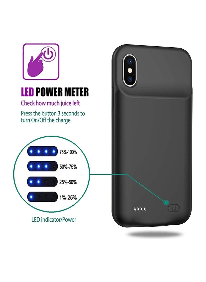 Raxoom 3200mAh Portable Charging Case Extended Battery Pack Cover For Iphone Xs - Image 2