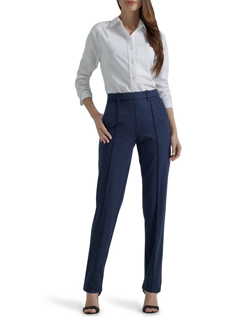 Lee Women's Ultra Lux Comfort Any Wear Straight Leg Pant Emperor Navy 6 - Image 2