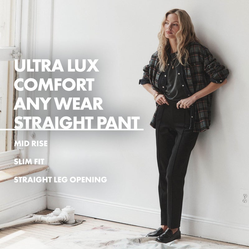 Lee Women's Ultra Lux Comfort Any Wear Straight Leg Pant Emperor Navy 6 - Image 4