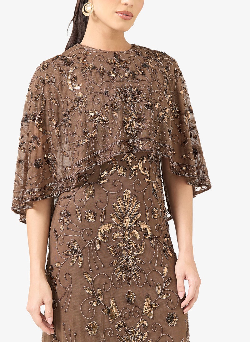 بيوت فستان ماكسي مزين بالترتر - Image 3