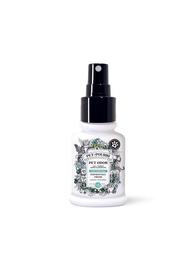 Poo-Pourri - Pet-Pourri Pet Odor Air + Fabric Odor Freshener Spray, Pawsitively Fresh, Travel Size 1.4 Fl Oz - Image 1