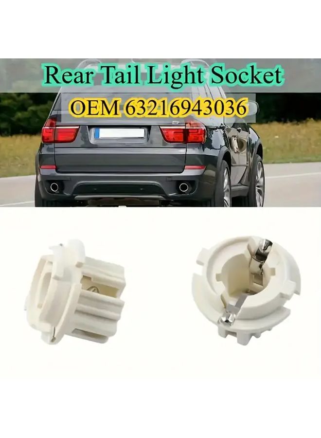 1Pc Car Tail Light Bulb Holder Rear Parking Brake Light Bracket Compatible With X5 2003 2006 7 Series 2005 2008 X3 2003 2010 X5 2007 2010 Without Battery - Image 1