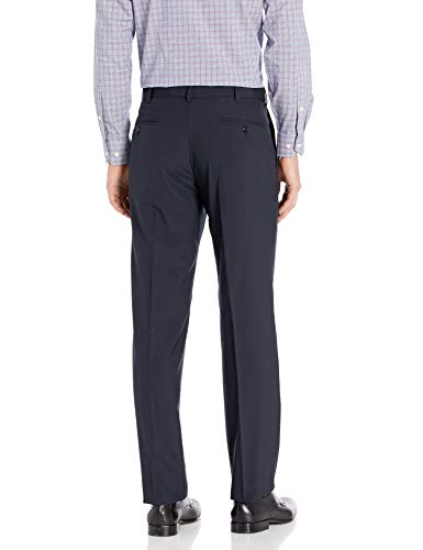 Palm Beach Men's Expander Plain Front Washable Dress Pant, Navy, 40 Regular - Image 2