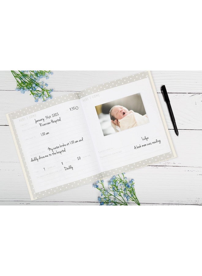 Kate & Milo Babybook and Ink Pad, Gender-Neutral Baby Keepsake, Baby’s First Year Milestone Moment Baby Book, Memory Journal, Rainbow Print - Image 3