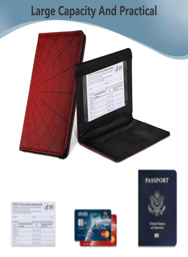 JUNZAN Spider Passport Holder with Vaccine Card Slot RFID Blocking Passport and Vaccine Card Holder Combo for Women Men Waterproof - Image 5