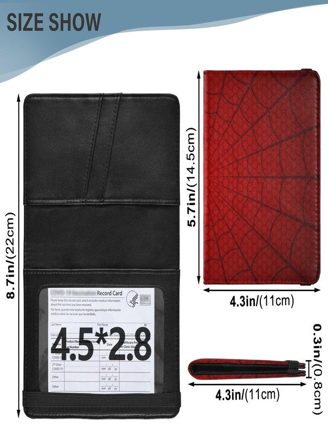 JUNZAN Spider Passport Holder with Vaccine Card Slot RFID Blocking Passport and Vaccine Card Holder Combo for Women Men Waterproof - Image 3
