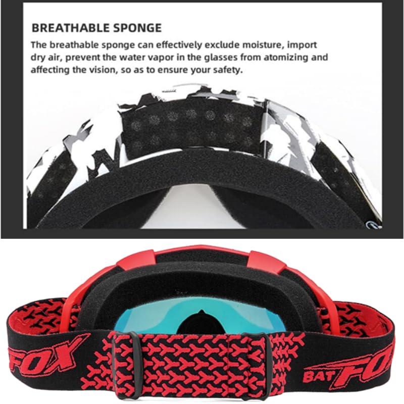 Zsling OTG Ski Snow Goggles Men Women Youth Teens UV Protection Anti Fog Snowboard Goggles Motocross UTV MX Snow Sport Goggles - Image 3