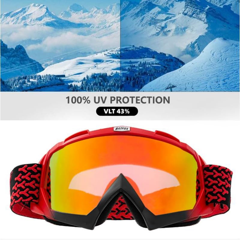 Zsling OTG Ski Snow Goggles Men Women Youth Teens UV Protection Anti Fog Snowboard Goggles Motocross UTV MX Snow Sport Goggles - Image 2