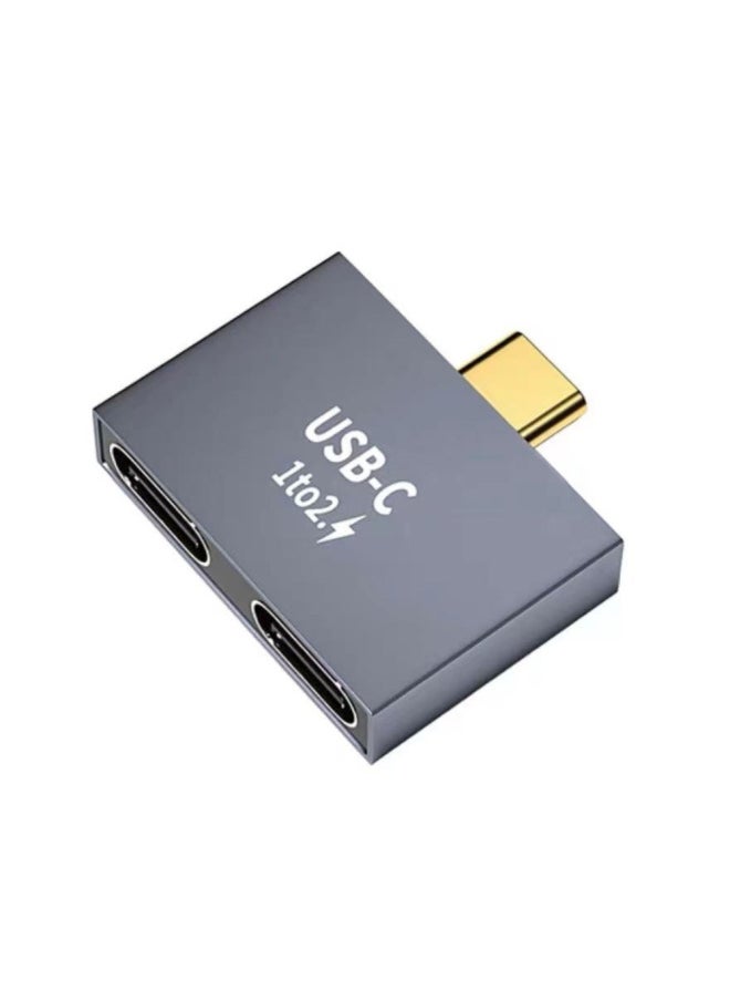 Generic - Suitable For Apple MacBook Notebook Double Typec Male To Female Adapter USB3.1 Dual Interface Fast Charging 100W-Interface Form:Type-C Revolution Double C Mother - Image 1