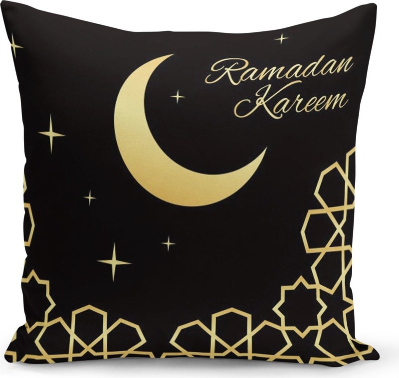Filamente Ramadan Special Patterned Double Sided Digital Printed Cushion Cover 