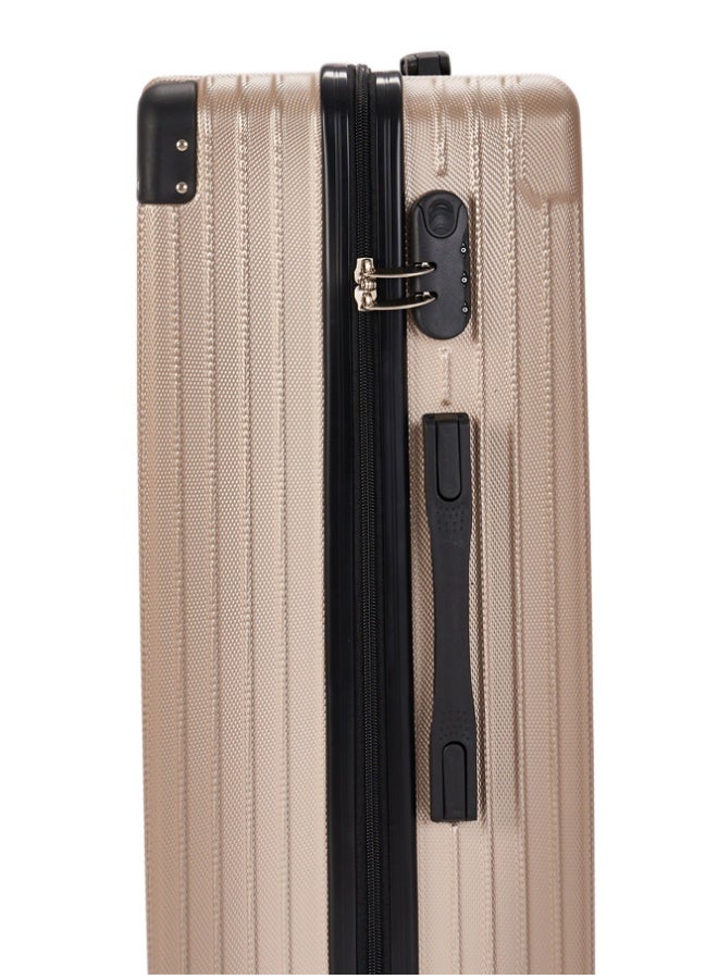 LIMRA Travel Bags 20-Inch Lightweight ABS Carry-On Luggage – 360° Spinner Wheels – Hard Shell Suitcase with Telescopic Handle Gold - Image 4