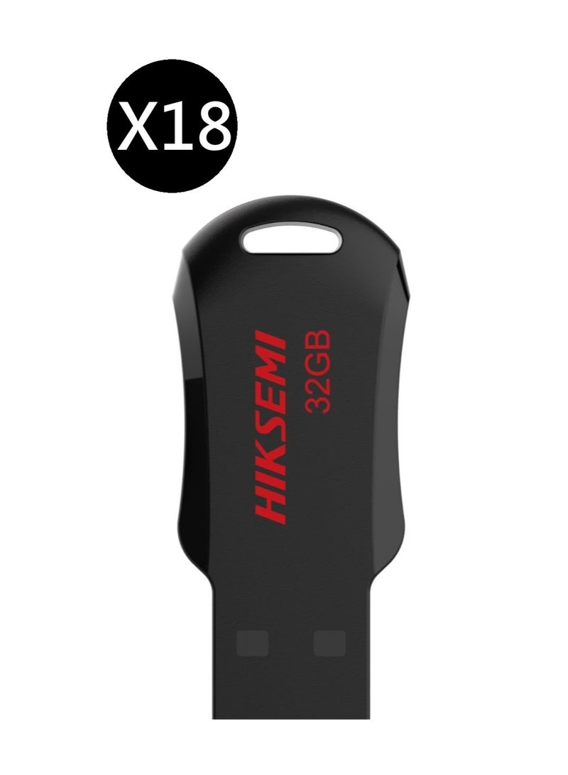 HIKSEMI Bundle Of 18 32GB USB 2.0 Flash Drive, Black | HS-USB-M200R 32G RNB