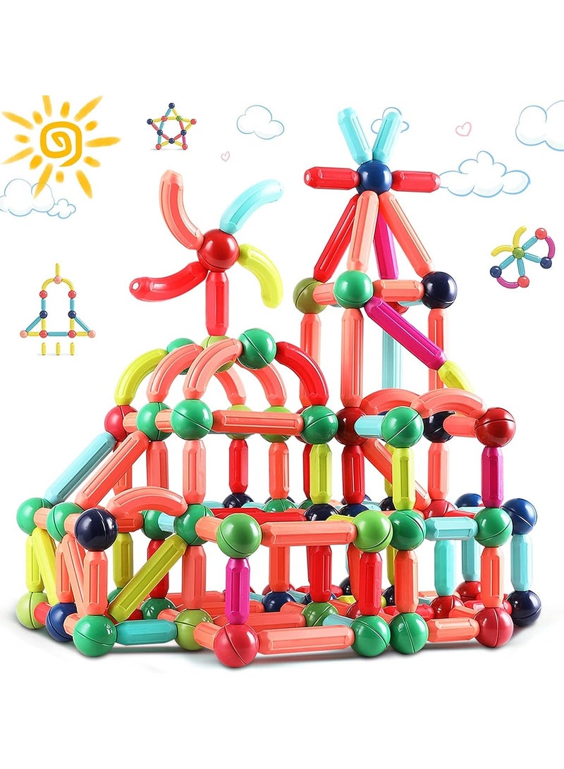 SKAFA Building Sticks Blocks Game 25 Pcs  | Unique High-Quality with Sparkling Board for Classic Fun and Elegant Play| 3D Magnet Building Puzzle Gift for Kids and Toddler. (25 Pcs)  - Image 1