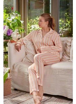 Zeyland Women's Shirt Collar Buttoned Pajama Set  - Image 2
