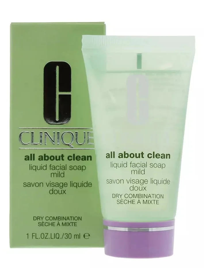 CLINIQUE All About Clean Liquid Facial Soap Mild Mini 30Ml