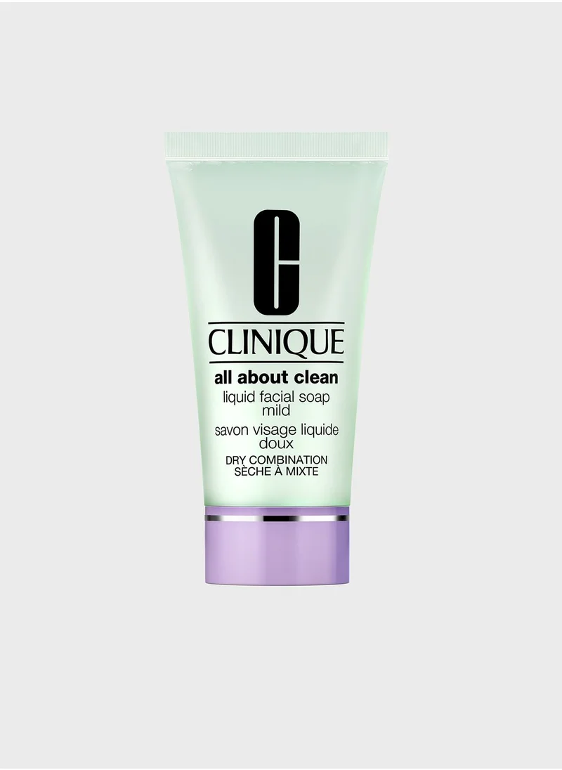 CLINIQUE All About Clean Liquid Facial Soap Mild Mini 30Ml