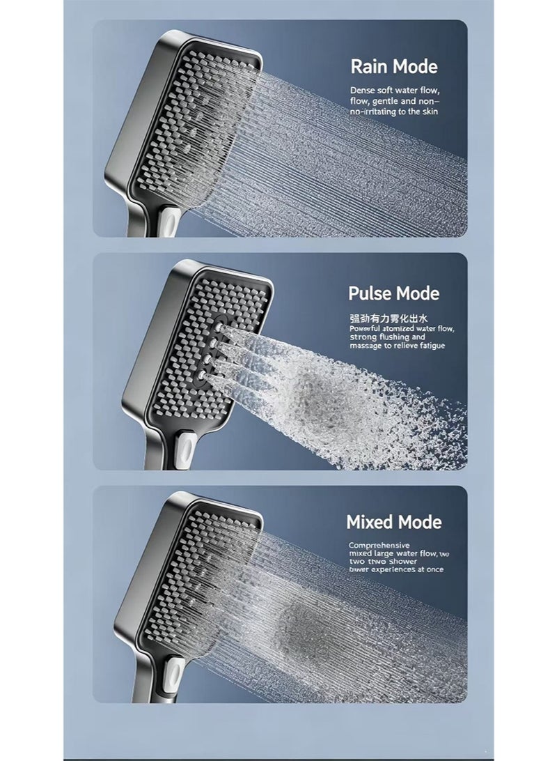 HaLunhi Shower System Thermostatic Piano Key Shower Faucet Set with Digital Display Ambient Lights Shower Combo Set with 12" Rain Shower Head, Tub Spout, Hand Shower, Bidet Sprayer - Image 5