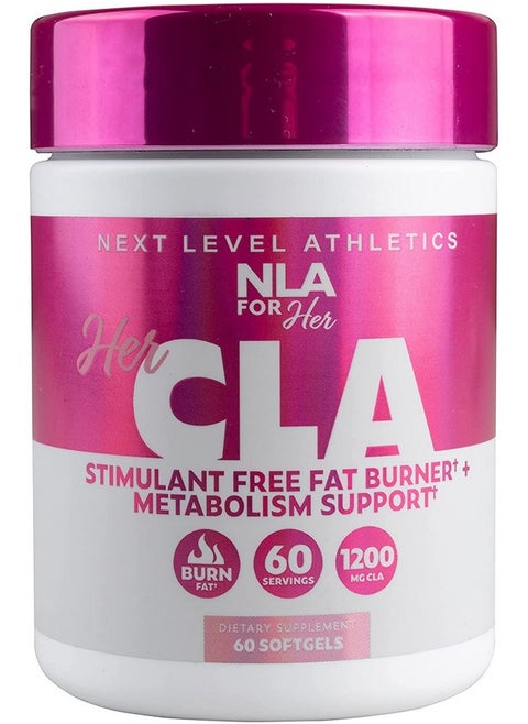 Cla 1200 Mg 60 Count No Caffeine Or Stimulants Aids In Burning Fat Increasing Metabolism Boosts Immune System Increase Strength And Endurance Calorie Burn With Omega 6Fatty Acids