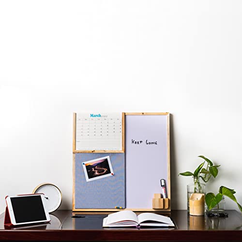 IVEI Combination Board with Planner, Pin Board & Whiteboard - Grey - Innovative Organizer for Kids and Adults to Do Boards – Best Gift for Home, Office, School - Image 2