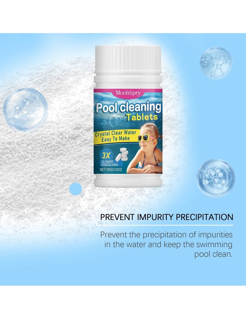 مونسبري 100g Chlorine Tablets for Swimming Pool and Spas, Slow-Dissolving Long-Lasting Individually Wrapped Chlorine Tabs, 1 Tablets for Every 135 Gallons (600 Litters) of Water - Image 4