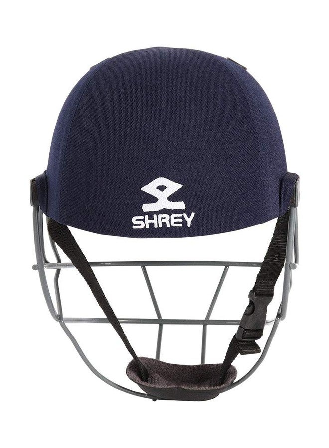 Shrey Performance Mild Steel Visor Cricket Helmet, Men's Small (Navy Blue) - Image 4