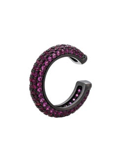 نيبمينينت Bead Buckle Jewelry Micro-inlaid Colored Diamond Ear Bone Clip Color Zirconium Simple Earrings Copper 8k Gold-plated Ve 3 