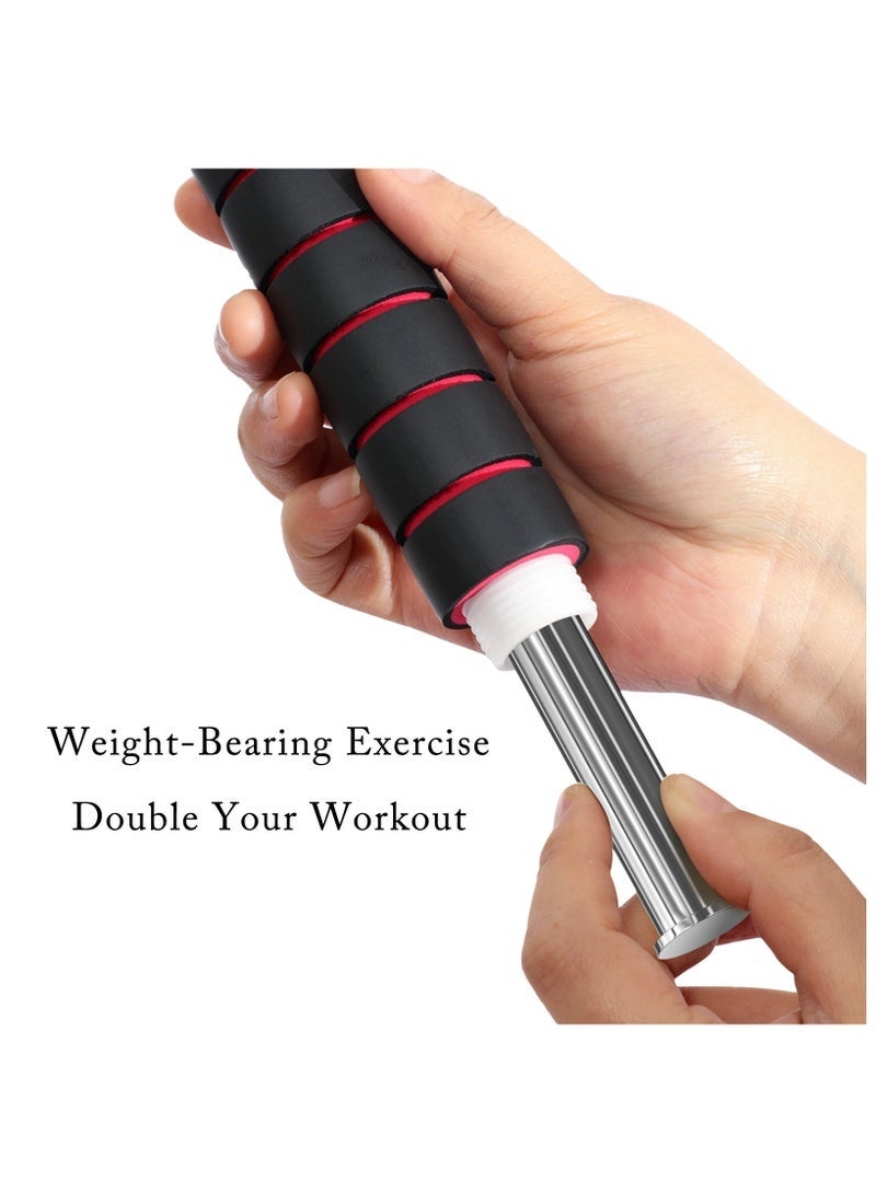 YUJA Adjustable Speed Heavy Weighted Steel Wire Exercise Skipping Jump Rope|Heavy Skipping Rope PVC Weighted Speed Exercise Jump Rope Breathing Handle 360 Degree rotation - Image 2