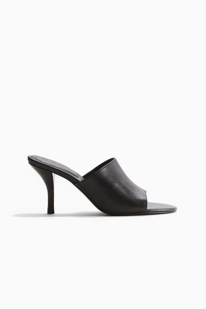 H&M Heeled leather sandals