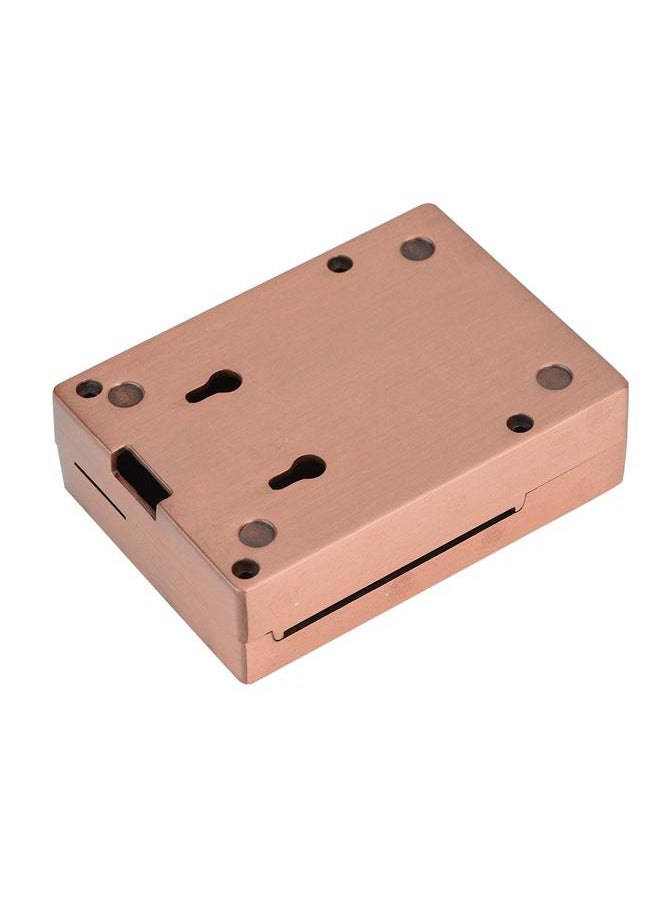 Aluminium Alloy Enclosure Box Protective Case for Raspberry Pi 3/2 Model B and B+ (Brown Red)