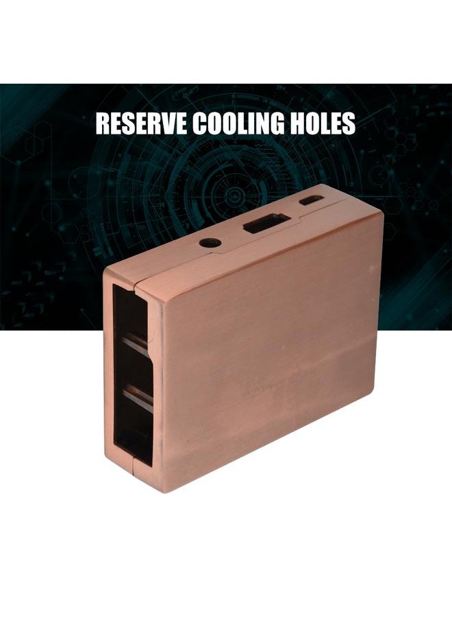 Thoraya Aluminium Alloy Enclosure Box Protective Case for Raspberry Pi 3/2 Model B and B+ (Brown Red)  - Image 2