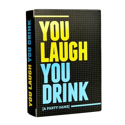 DSS Games You Laugh You Drink for People Who Cant Keep A Straight Face Try Not to Laugh Cards Party Game for Adults 150 Fun Prompt Cards for Game Nights Pregames Gift for Him - Image 1