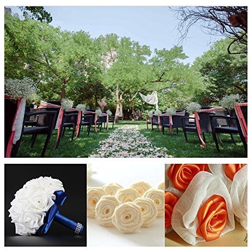 David accessories Double Face Satin Ribbon 1" Wide x 20 Yards for Party Wedding Home Decoration Handmade Craft (810 Ivory) - Image 4