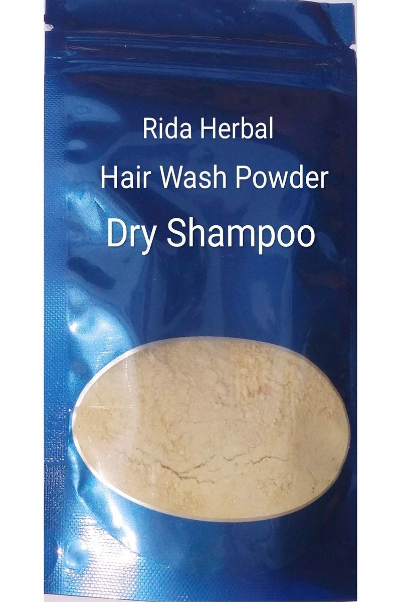 Rida Herbal Rida herbal Hair Wash Dry Shampoo 22 Special Herbs Powder ayurvedic for women men Hair fall Control Pack Shikakai Bringraj Amla Reetha no chemicals no side effects  - Image 1