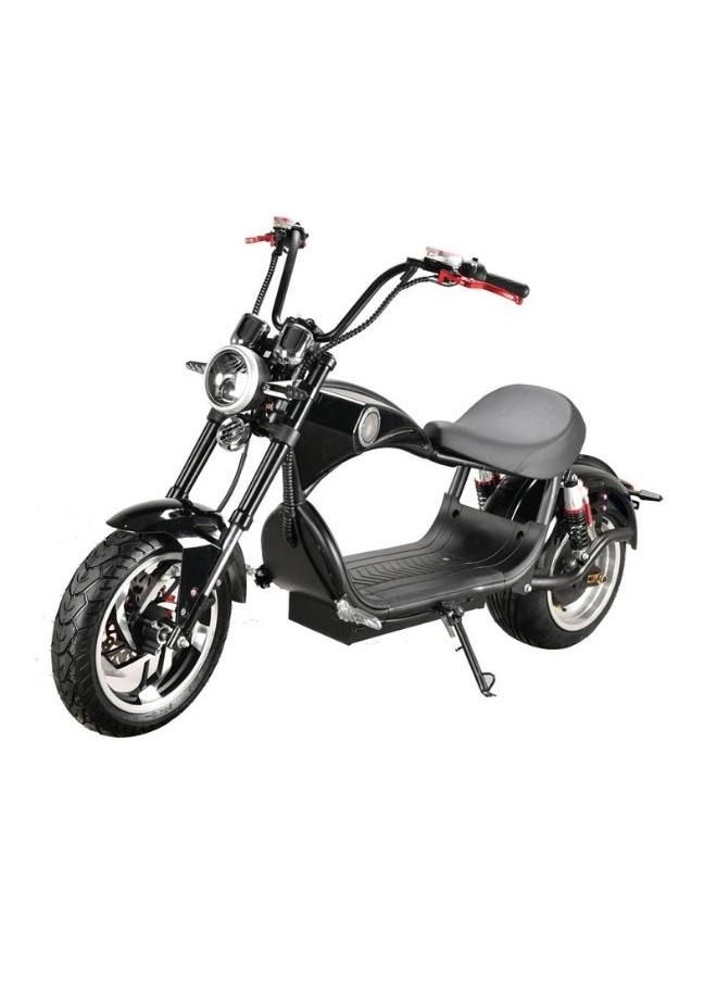 Crony New X1 Harley Electric Motorcycle Citycoco Fat Tire Electric Motorbike Harley Electric Bikes | Black  - Image 1