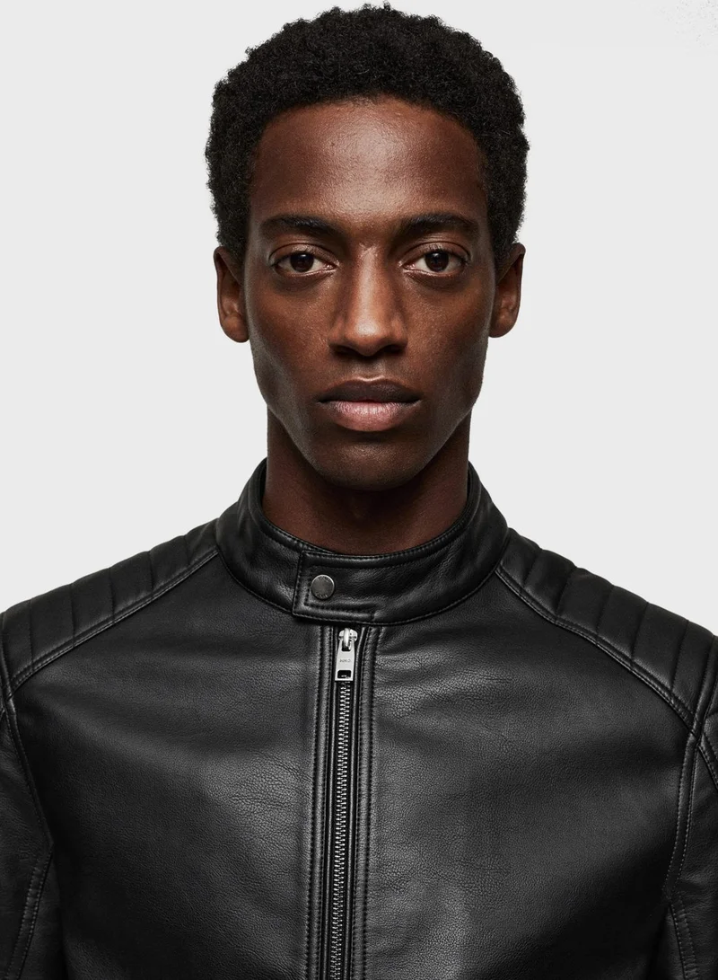 Mango Man Classic Biker Jacket