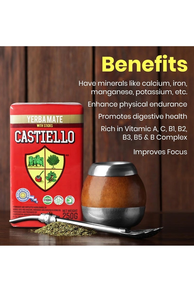CASTIELLO Yerba Mate with Sticks, 250g - Image 2