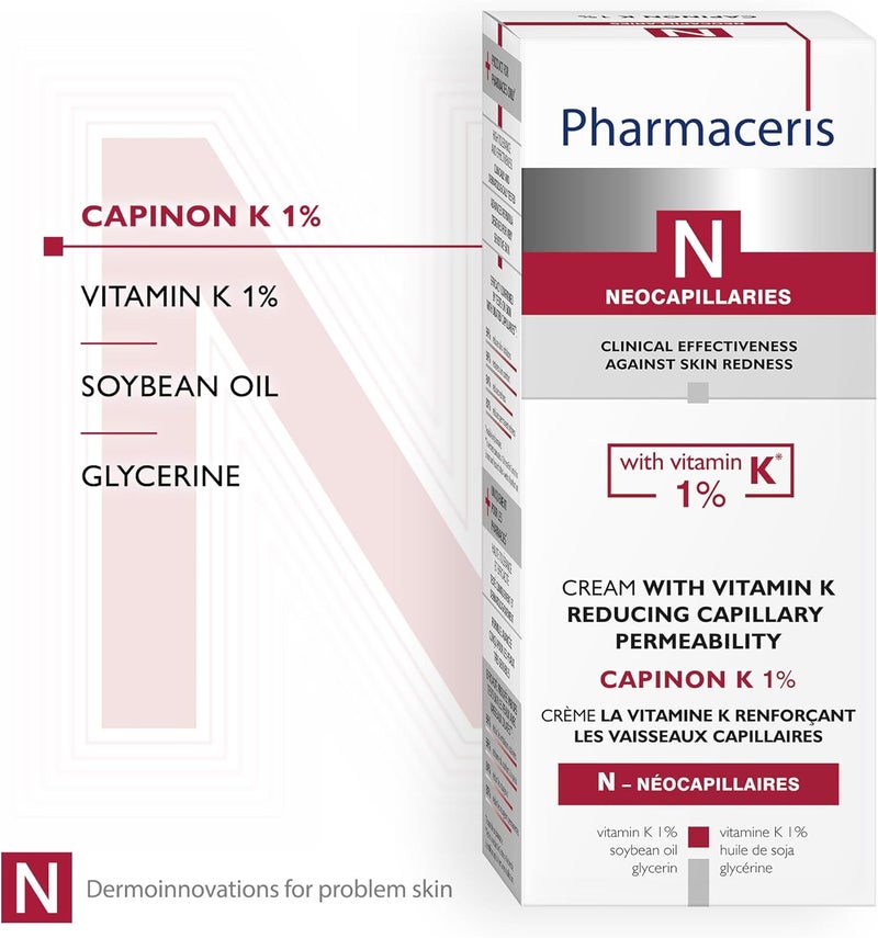Pharmaceris كريم فارما سيريس كابينون ك 1% مع فيتامين ك لتقليل نفاذية الشعيرات الدموية - 30 مل - Image 4